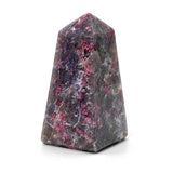 Lepidolite and Tourmaline Obelisk