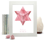 Rose Quartz Merkaba